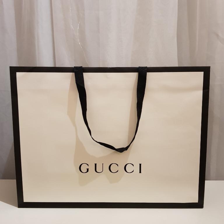 Authentic GUCCI Paper Bag (big size), Luxury, Accessories on Carousell