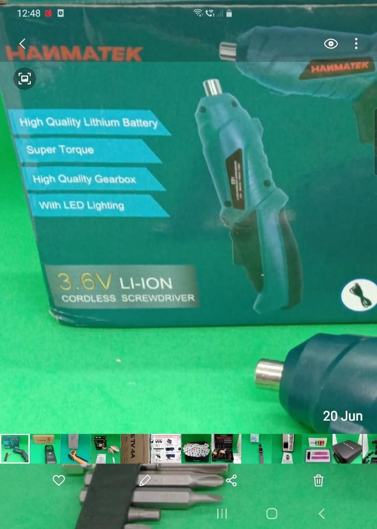 Hanmatek cordless store screwdriver