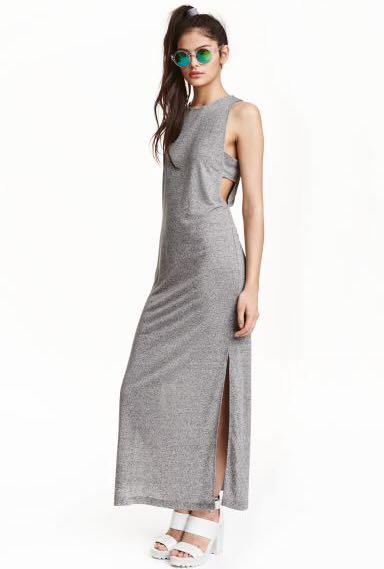 h&m jersey maxi dress