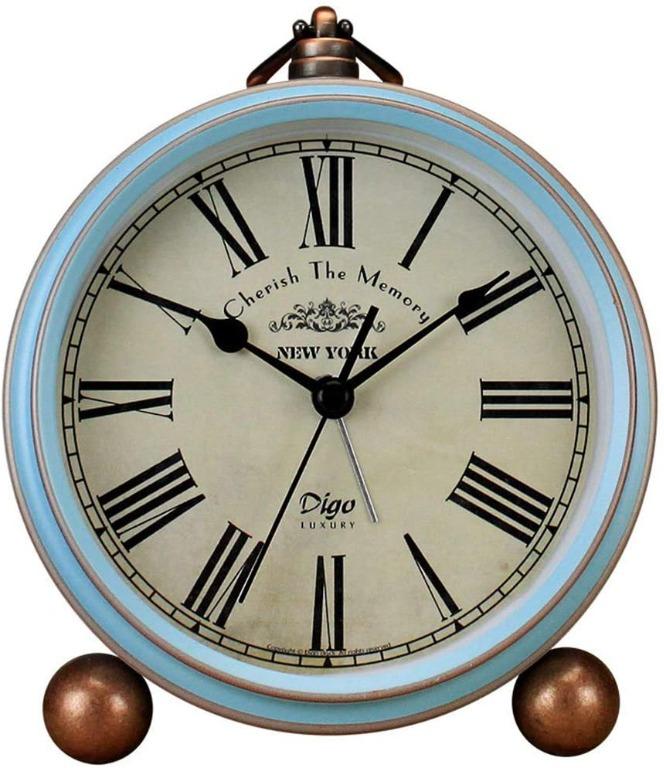 Hua Express Vintage Retro Old Fashioned Desk Clock Cherish The Memory New York Quiet Non Ticking Sweep Large Roman Numerals Battery Operated Loud Alarm Electronics Others On Carousell Also find desk clocks and other home decor by browsing now. carousell