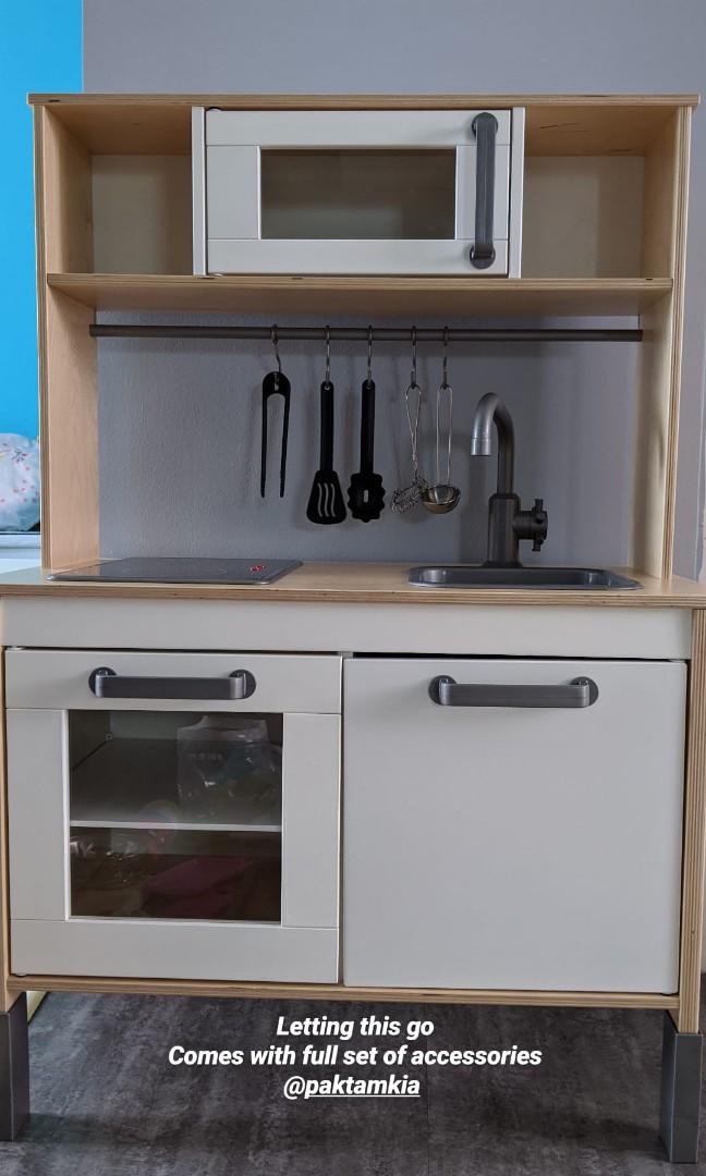 Ikea Duktig Play Kitchen Toy Full Set, Wooden Play Kitchen Set Ikea
