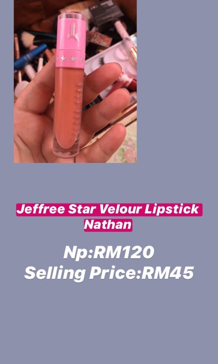Jeffree Star Velour Lipstick Nathan Authentic Health Beauty Makeup On Carousell