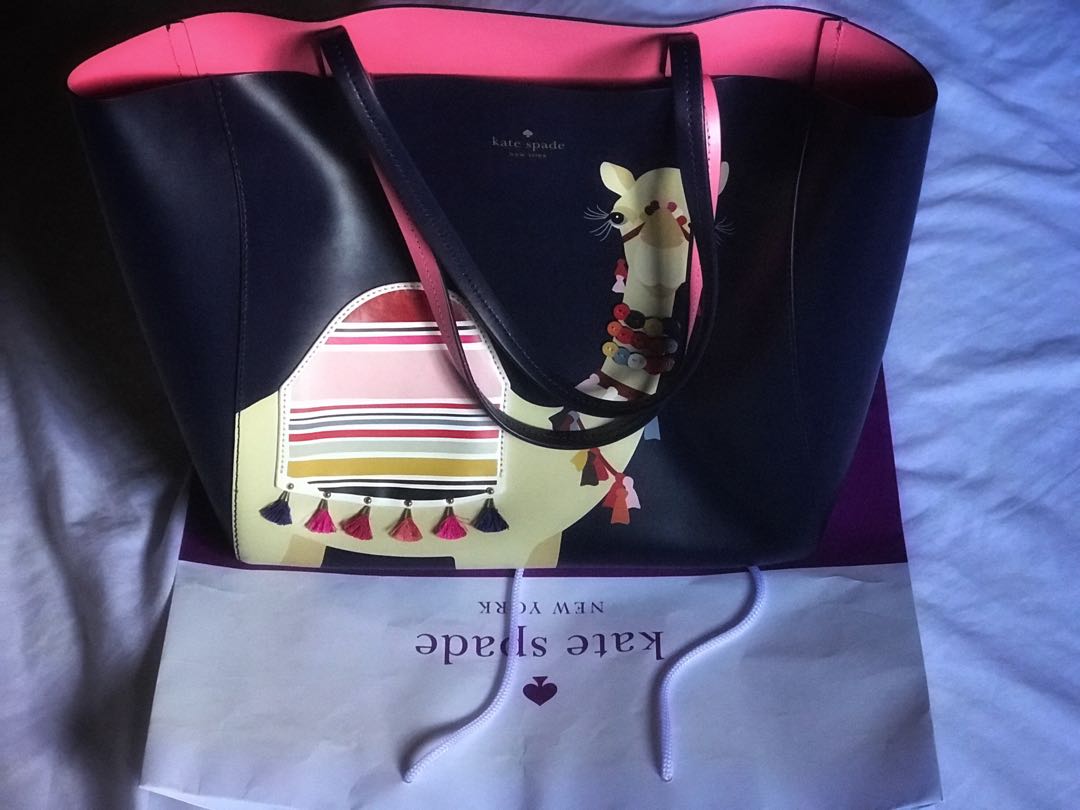Kate spade camel on sale tote bag