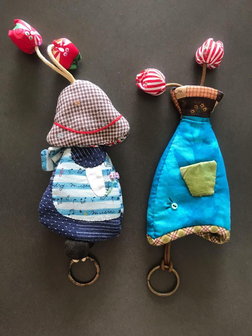 Handmade Fabric Key Pouch Keychain Keyholder Everything Else on