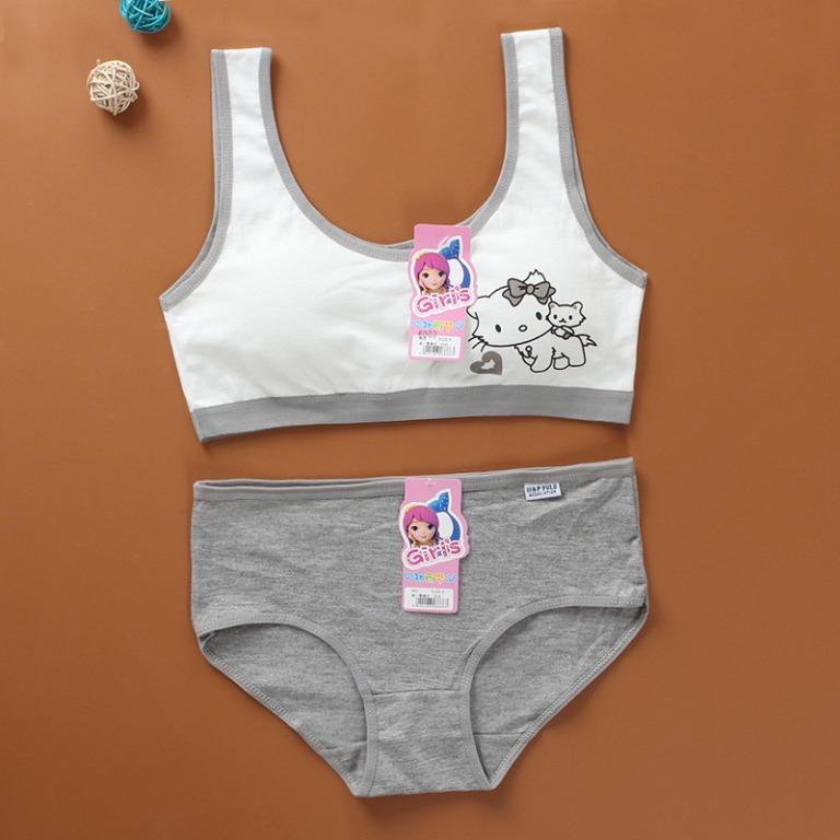 Brand new bra and panties 2 sets for girl (9 to 10 years old), Babies &  Kids, Babies & Kids Fashion on Carousell