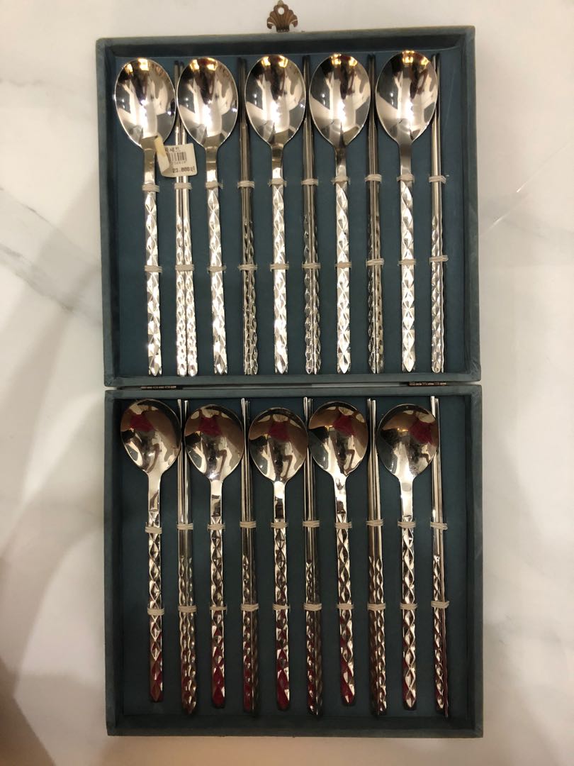 Korean cutlery set, Furniture & Home Living, Kitchenware & Tableware