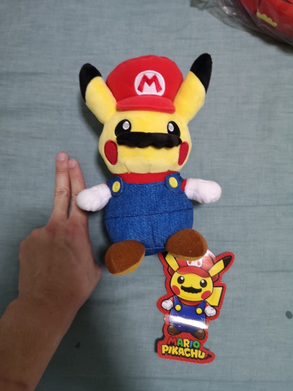 Mario clearance pikachu plush