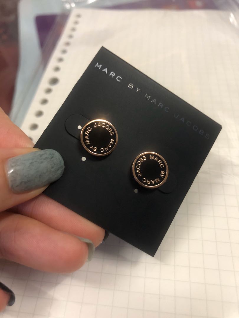Marc jacobs discount rose gold earrings