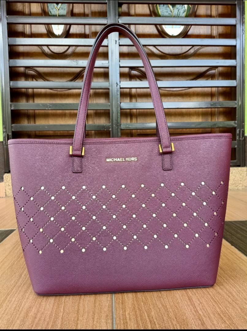 michael kors plum purse