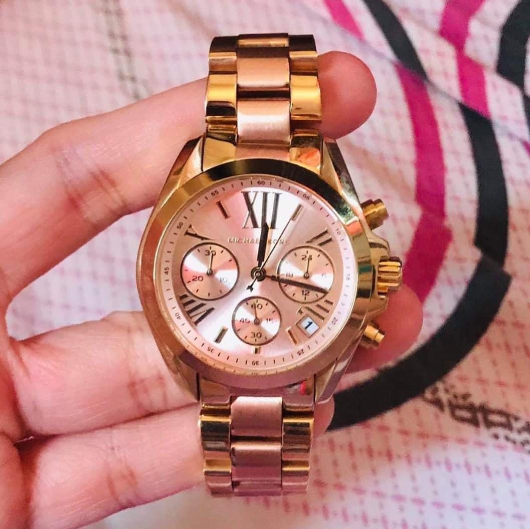 michael kors pink gold