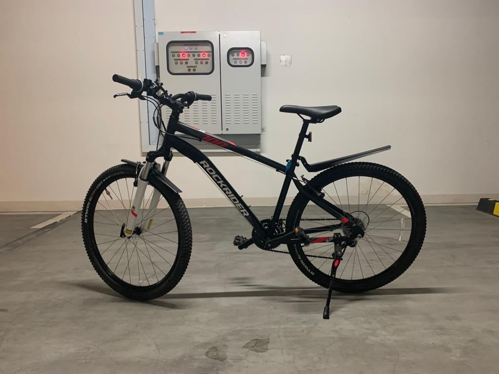 Mountain Bike Rockrider Sport Trail 100 Black Sports Equipment