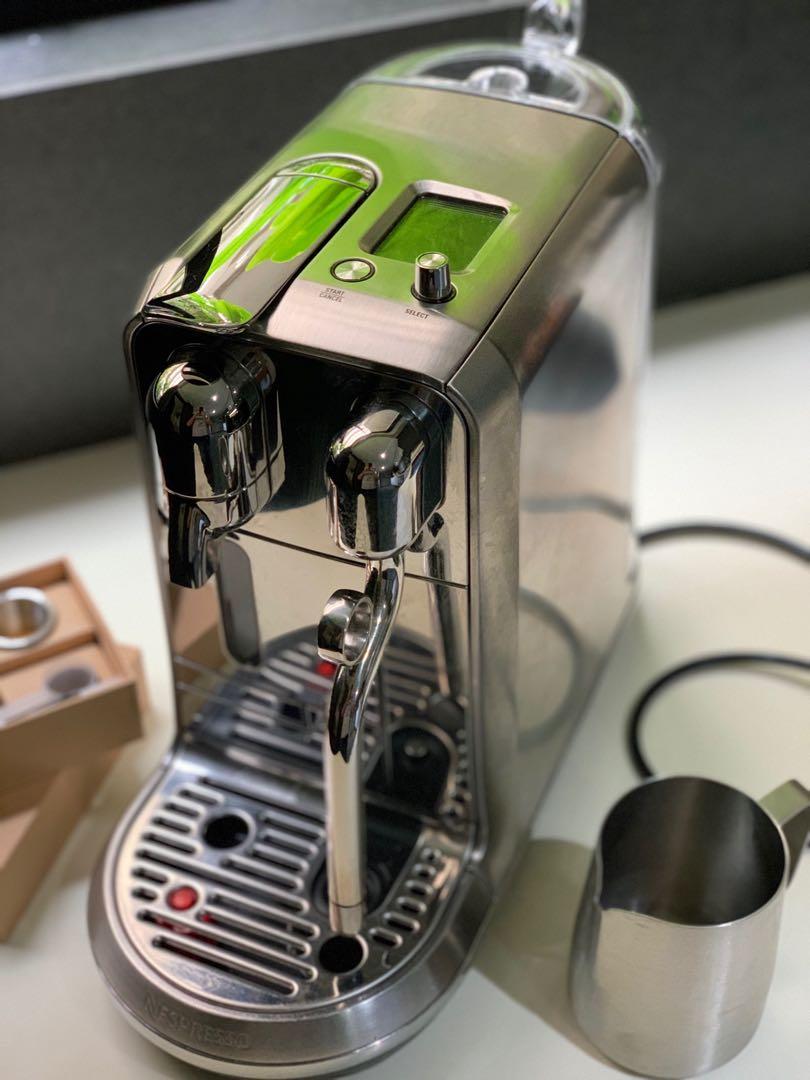 Nespresso Creatista Plus stainless steel with reusable stainless steel