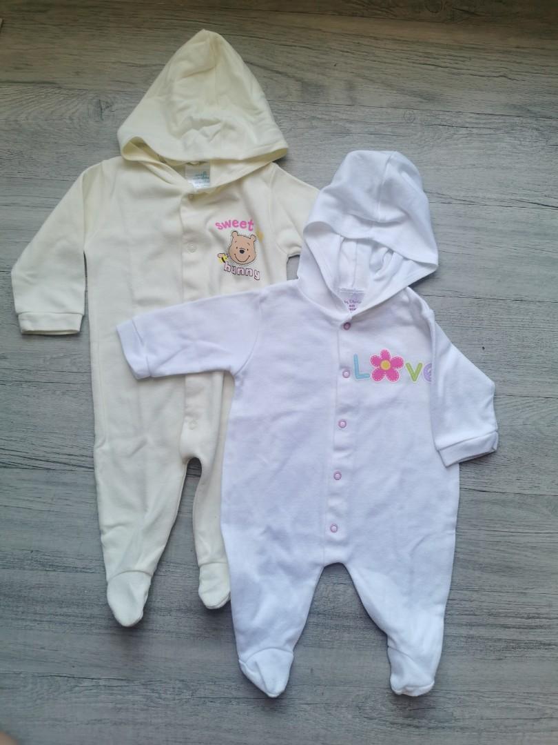 baby sleepsuit with hood