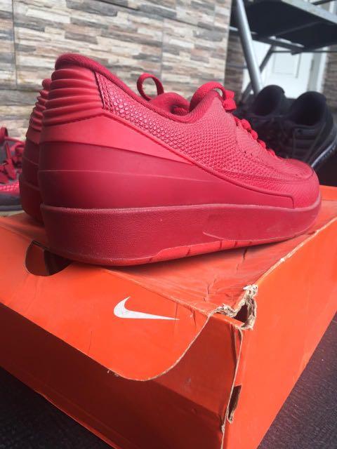 Nike Air Jordan 2 Retro Low Red Authentic Murah Men S Fashion Men S Footwear Sneakers On Carousell