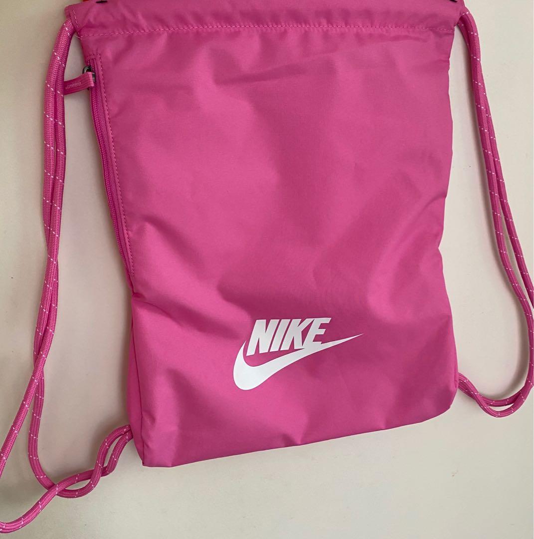 nike string bag pink