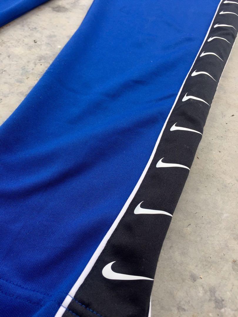 Nike tape track pants shop blue