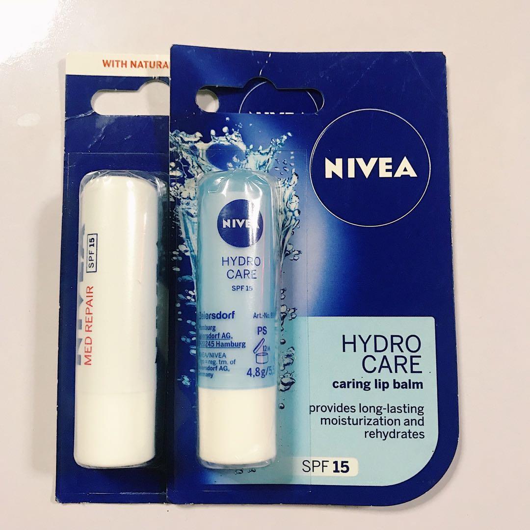 Nivea Lip Balm Hydrocare Med Repair Beauty Personal Care Face nivea-lip-balm-hydrocare-med-repair-beauty-personal-care-face
