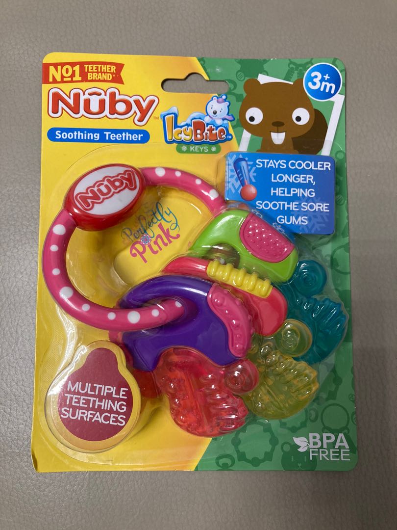 nuby soothing teether keys
