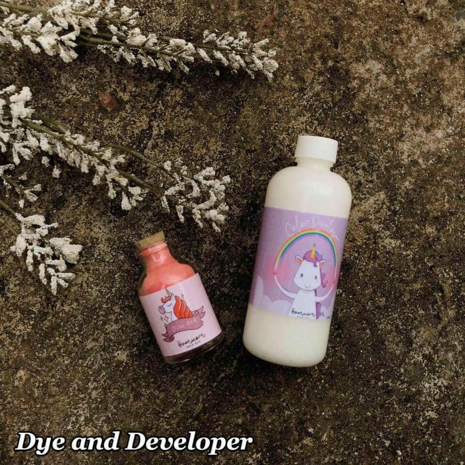 Onhand Hot Pink Huenicorn Hair Dye And Developer Vibrant Colors Health Beauty Hair Care On Carousell