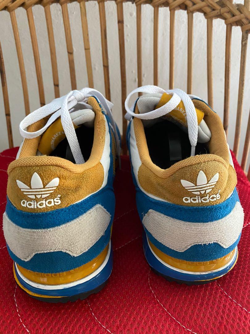 Original Adidas ZX 700 White Royal Gold Art G63496 8.5UK