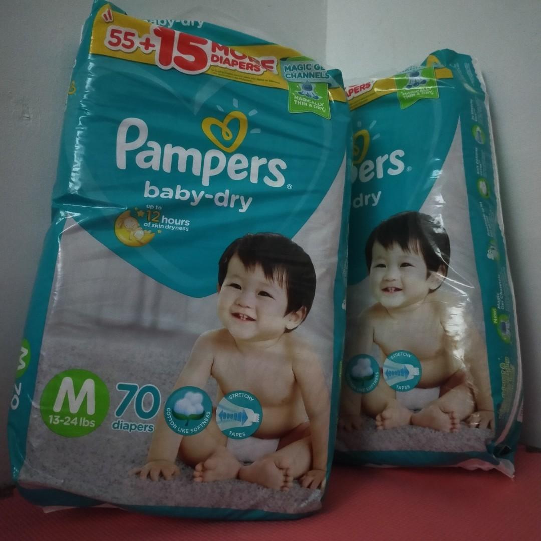 pampers baby dry medium 70 pcs price