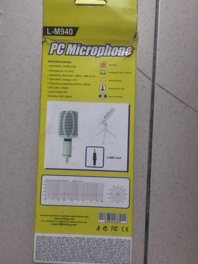 PC microphone CD-R King (Category: Microphones) located in Manila. Submitted by wsilbc310 (Listing ID 1015059529, Image 2). Description: .