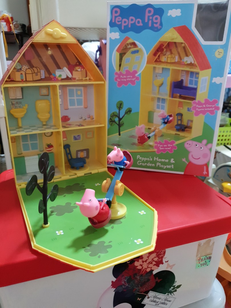 peppa pig garden playset