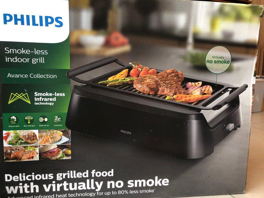 Philips Avance smokeless indoor grill bbq, Home Appliances, Kitchenware