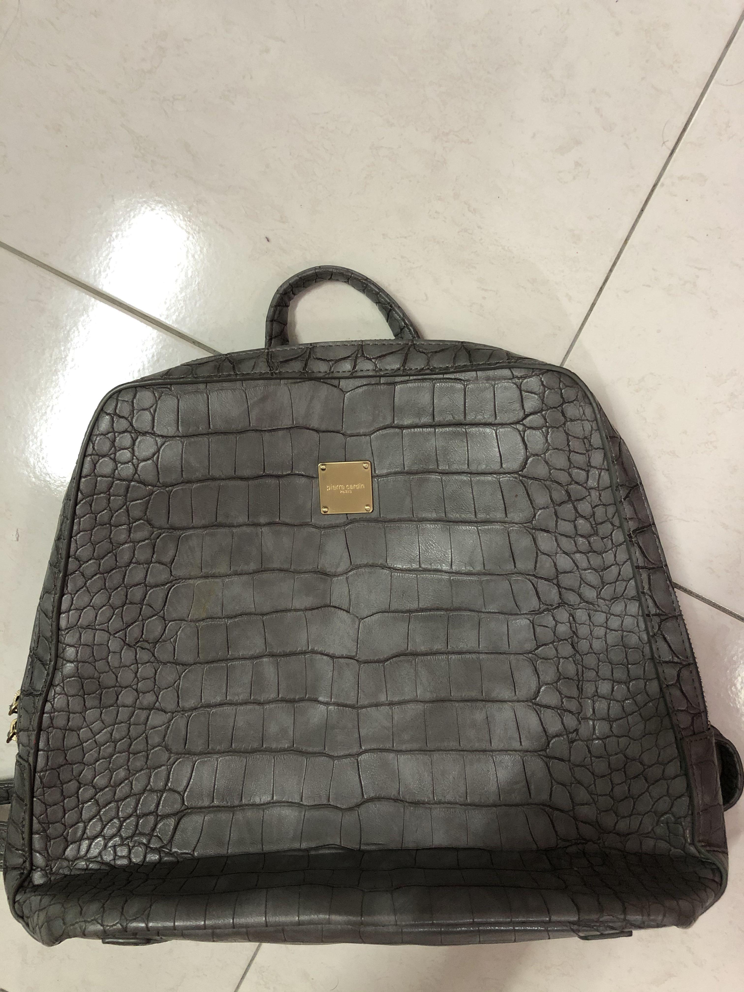 pierre cardin leather backpack original Women s Fashion Bags