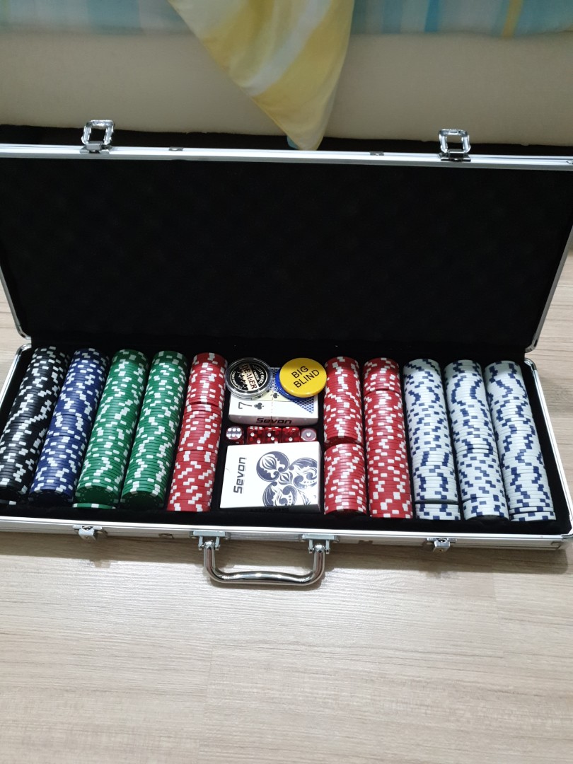 Poker Chips Set 500, Hobbies & Toys, Toys & Games on Carousell