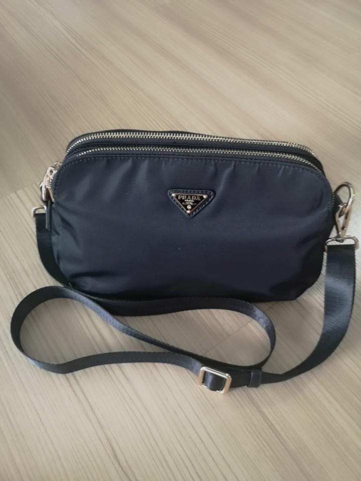 prada double zip sling bag