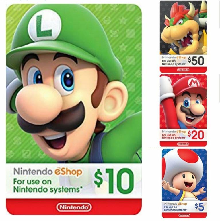 Discount Nintendo eshop 10 USD digital code topup credits Video