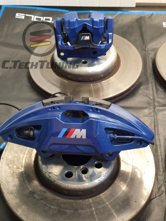 READY STOCK : Genuine BMW M sport (02NH) brake set kit blue with brake ...
