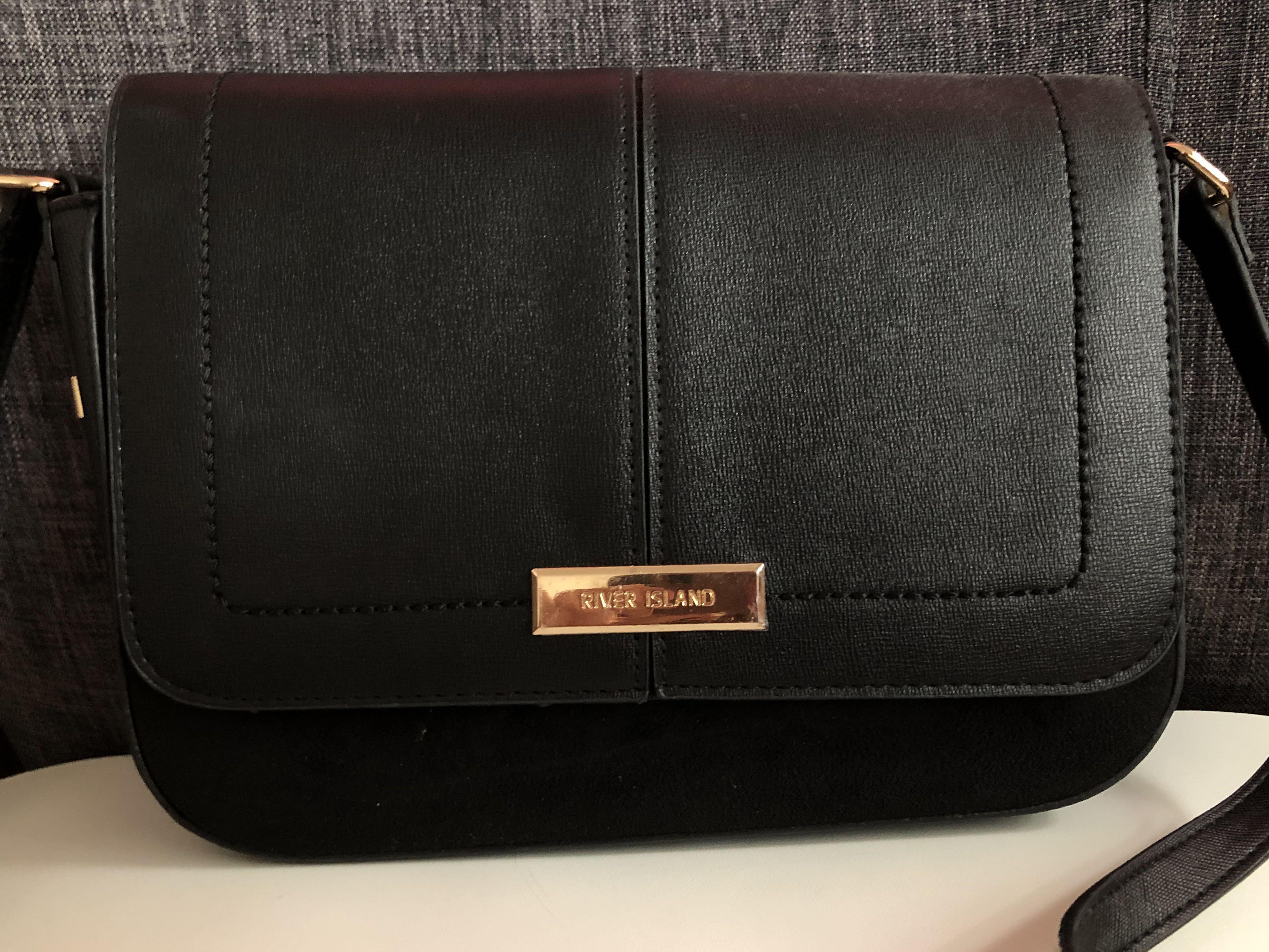 river island gold bag