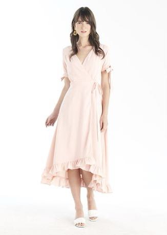 romantic wrap dress