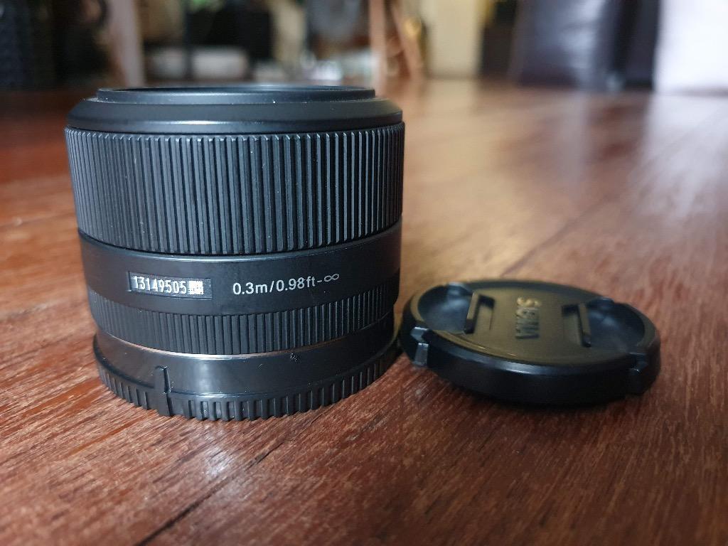 Sigma 30mm f2.8 (Sony e-mount lens) (Category: Lens & Kits) located in Makati City. Submitted by funkista (Listing ID 1015153467, Image 2). Description: Hey guys! I'm selling my pristine condition Sigma 30mm f2.8 (Sony e-mount lens). Been using this with my Sony setup for quite some time. Has no issues or fungus whatsoever. RFS: Upgrading setup. Payment via GCash, BPI, BDO. For those who can, meet ups in Cash and Carry mall. Thanks for looking. �