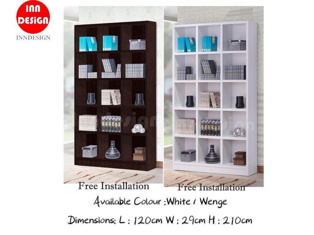 Smith 15 Bookshelf Cabinet Free Installation Furniture Shelves Drawers On Carousell