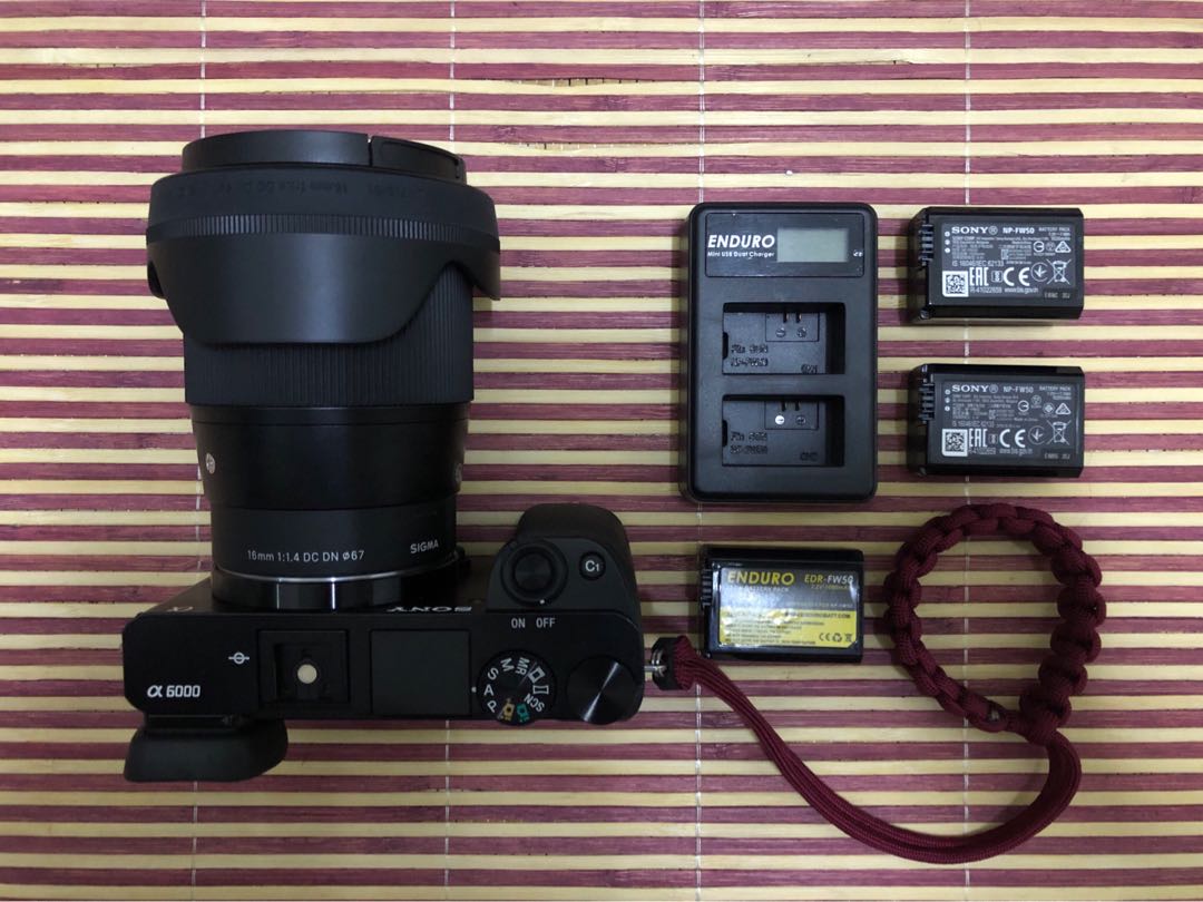 sony a6000 with sigma 16mm 1.4