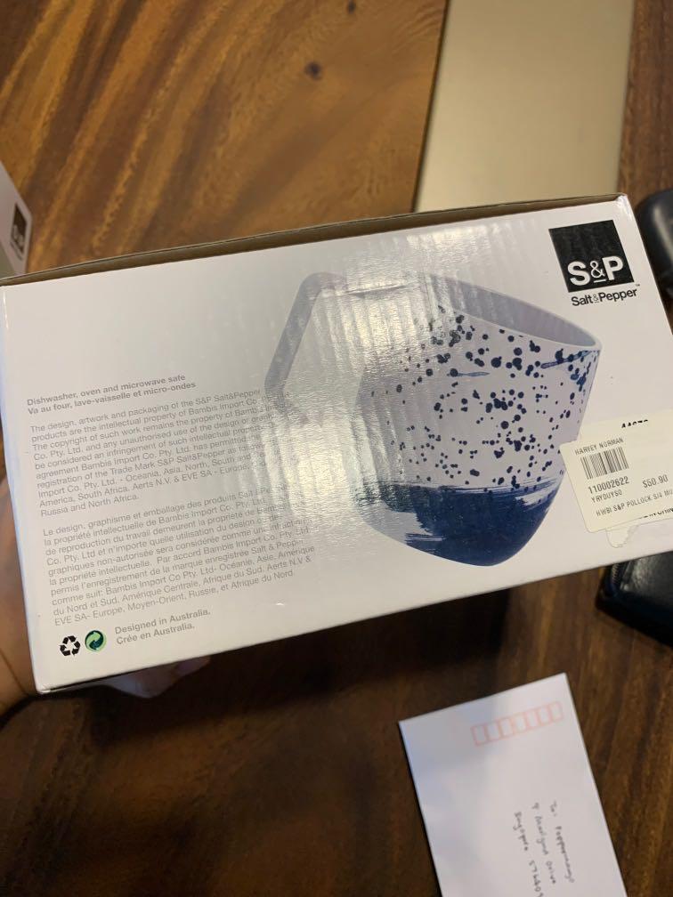 S&P mugs paint splatter box of 4, Furniture & Home Living, Kitchenware