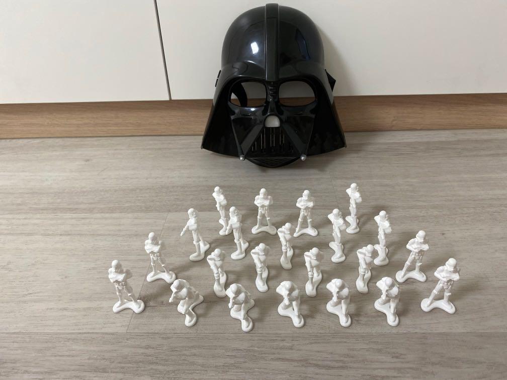 Storm Troopers Figurine And Darth Vader Mask Toys Games Bricks Figurines On Carousell - pre vizsla roblox