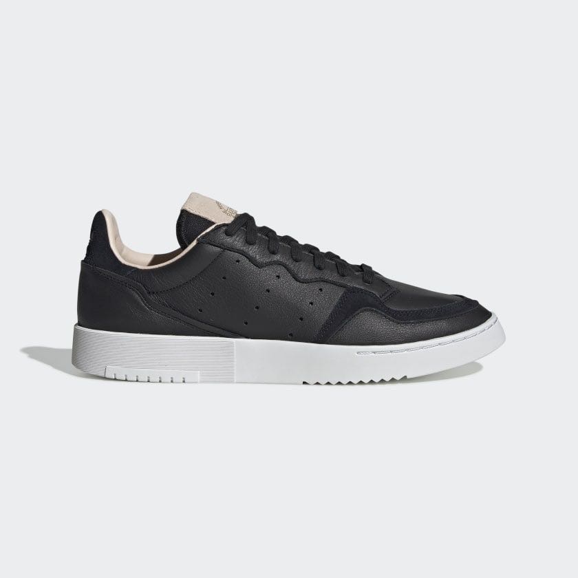 Adidas originals super deals court leather sneakers