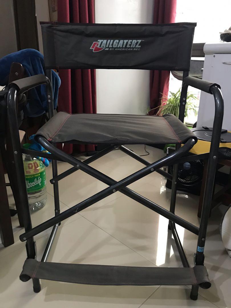 foldable chair  tailgaterz takeout seat steel chair for