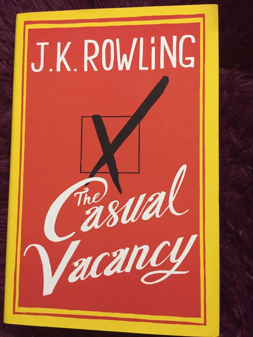 The Casual Vacancy J K Rowling Books Stationery Books On Carousell