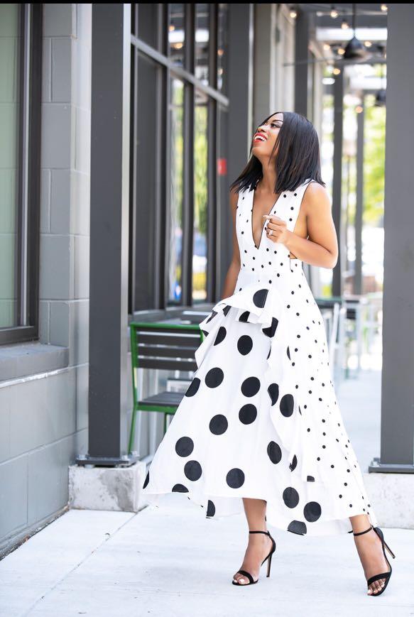 Topshop polka dot pinafore dress cheap