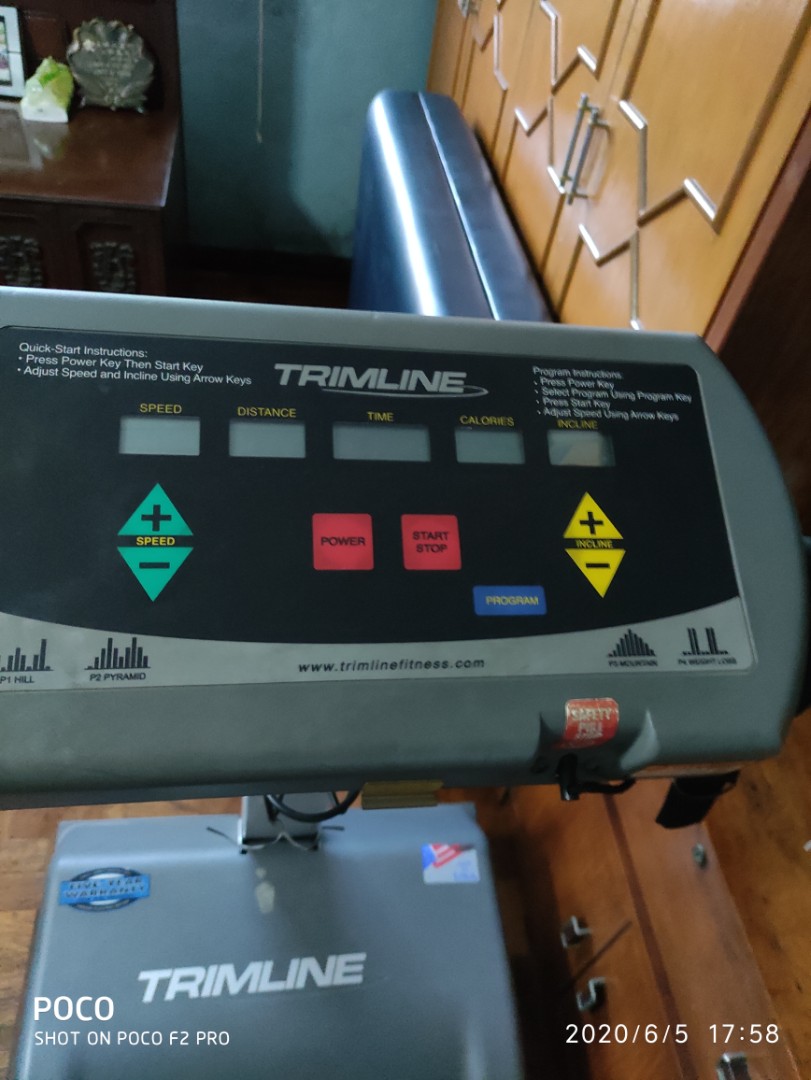 Trimline Treadmill Sports Equipment Exercise Fitness Cardio Fitness Machines On Carousell