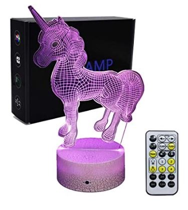 Unicorn 3d Lamp Kids Night Lights Furniture Home Decor Lighting