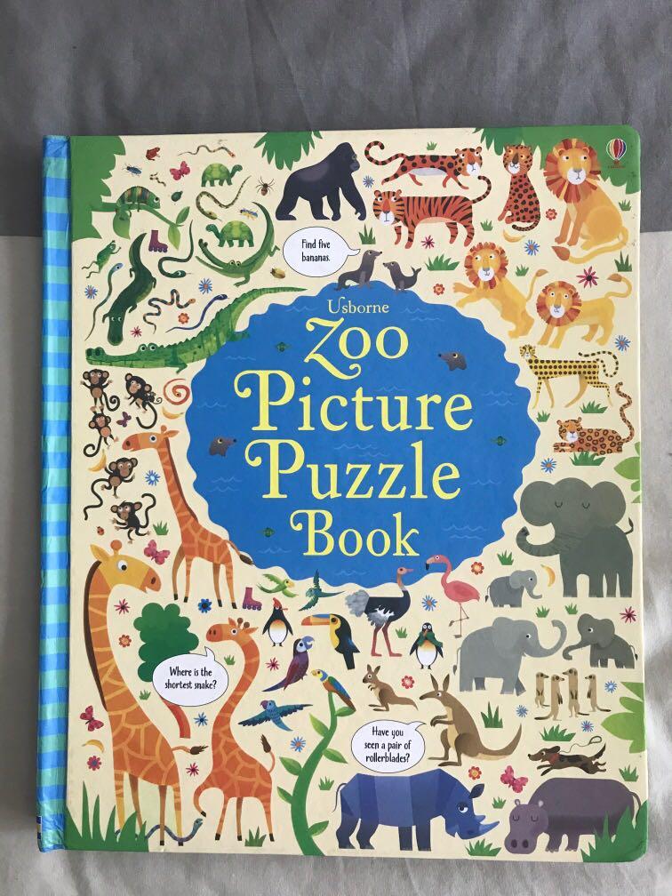 Usborne Zoo Picture Puzzle Book Hobbies Toys Books Magazines Children S Books On Carousell