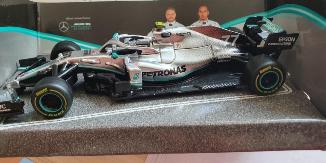 Valtteri Bottas 77 2019 Mercedes F1 Car 1 43 Toys Games Bricks Figurines On Carousell