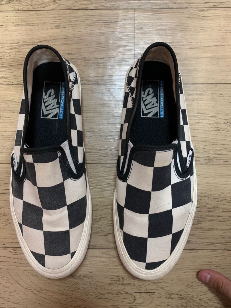 vans slip on mega checkerboard