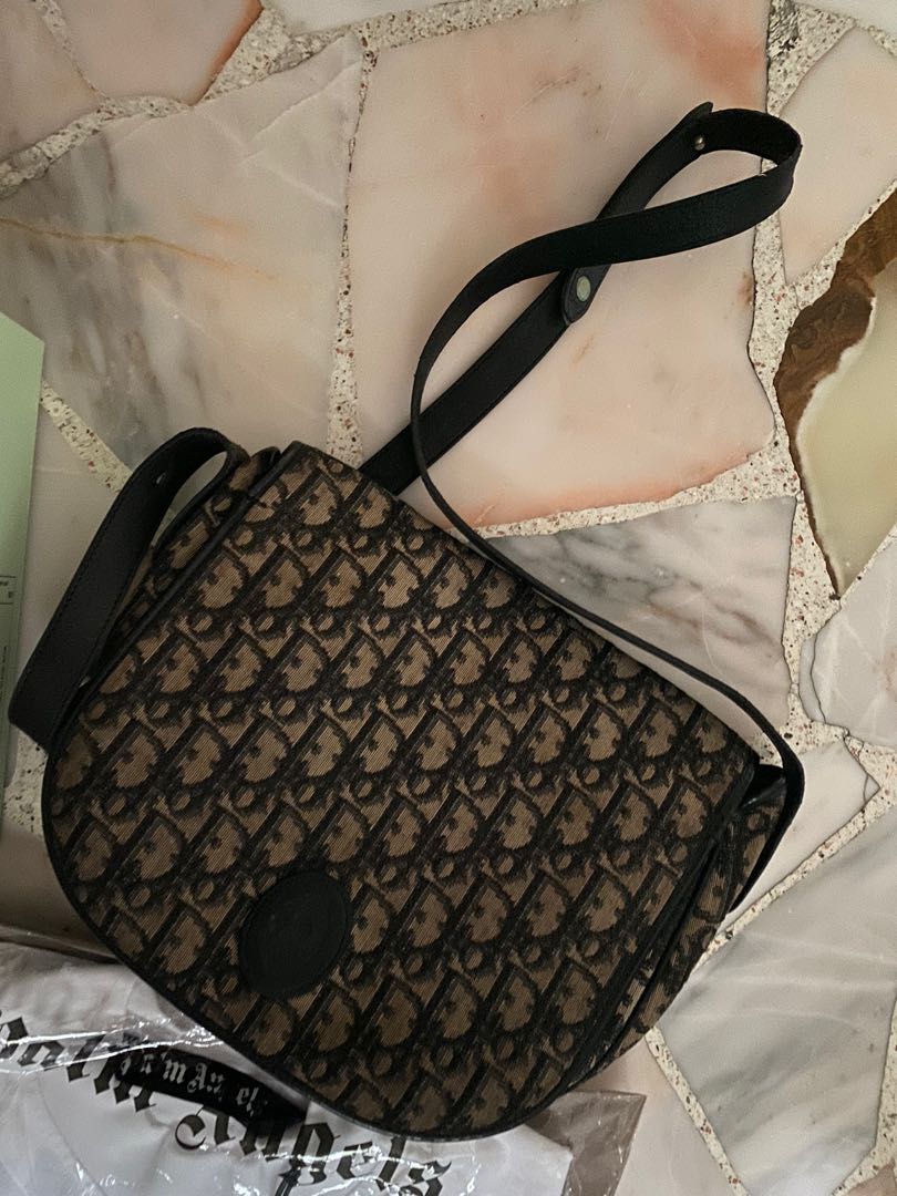 Vintage Christian Dior Oblique Shoulder bag Women s Fashion Bags